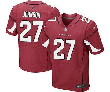 Men's Arizona Cardinals #27 Chris Johnson Red Team Color NFL Nike Elite Jersey