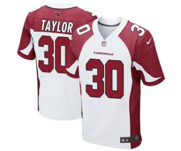 Men's Arizona Cardinals #30 Stepfan Taylor White Road NFL Nike Elite Jersey