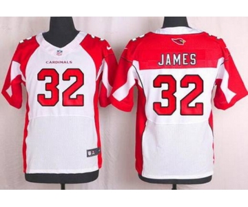 Men's Arizona Cardinals #32 Edgerrin James White Retired Player NFL Nike Elite Jersey