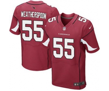 Men's Arizona Cardinals #55 Sean Weatherspoon Red Team Color NFL Nike Elite Jersey