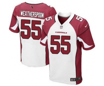 Men's Arizona Cardinals #55 Sean Weatherspoon White Road NFL Nike Elite Jersey