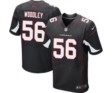 Men's Arizona Cardinals #56 LaMarr Woodley Black Alternate NFL Nike Elite Jersey