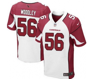 Men's Arizona Cardinals #56 LaMarr Woodley White Road NFL Nike Elite Jersey