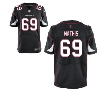 Men's Arizona Cardinals #69 Evan Mathis Black Alternate NFL Nike Elite Jersey