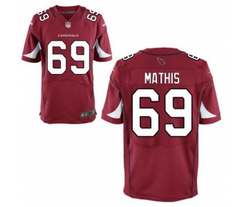 Men's Arizona Cardinals #69 Evan Mathis Red Team Color NFL Nike Elite Jersey