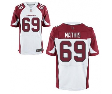 Men's Arizona Cardinals #69 Evan Mathis White Road NFL Nike Elite Jersey