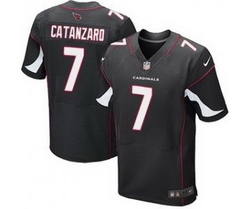 Men's Arizona Cardinals #7 Chandler Catanzaro Black Alternate NFL Nike Elite Jersey