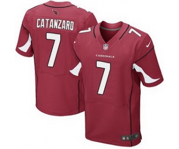 Men's Arizona Cardinals #7 Chandler Catanzaro Red Team Color NFL Nike Elite Jersey