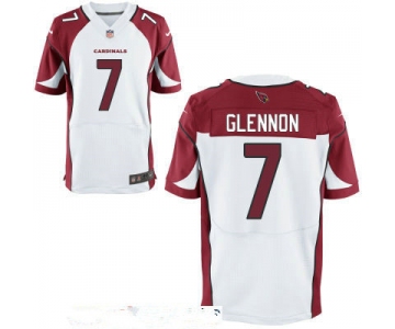 Men's Arizona Cardinals #7 Mike Glennon White Road Stitched NFL Nike Elite Jersey