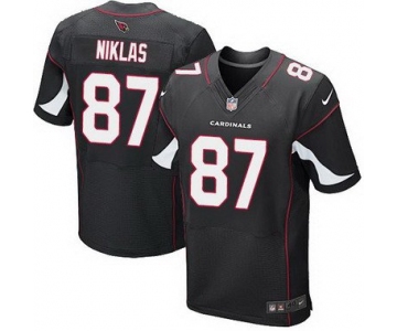 Men's Arizona Cardinals #87 Troy Niklas Black Alternate NFL Nike Elite Jersey