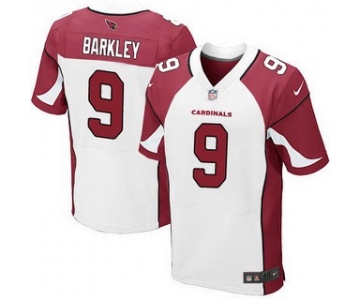 Men's Arizona Cardinals #9 Matt Barkley White Road NFL Nike Elite Jersey