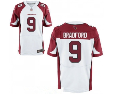 Men's Arizona Cardinals #9 Sam Bradford White Road Stitched NFL Nike Elite Jersey