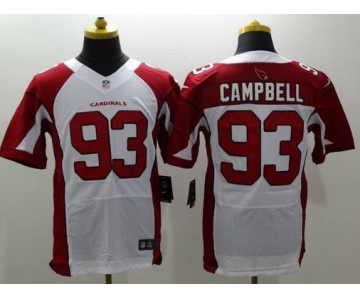 Men's Arizona Cardinals #93 Calais Campbell White Road NFL Nike Elite Jersey