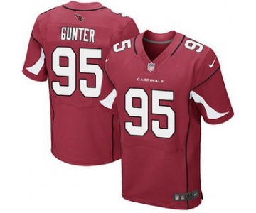 Men's Arizona Cardinals #95 Rodney Gunter Red Team Color NFL Nike Elite Jersey