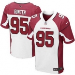 Men's Arizona Cardinals #95 Rodney Gunter White Road NFL Nike Elite Jersey