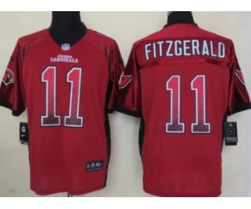 Nike Arizona Cardinals #11 Larry Fitzgerald Drift Fashion Red Elite Jersey