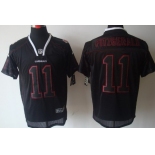 Nike Arizona Cardinals #11 Larry Fitzgerald Lights Out Black Elite Jersey