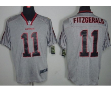 Nike Arizona Cardinals #11 Larry Fitzgerald Lights Out Gray Elite Jersey