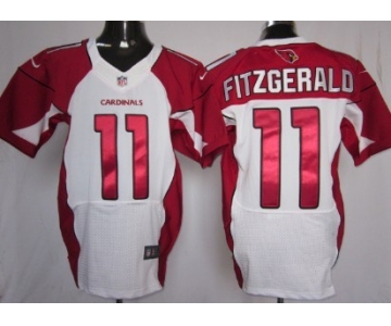 Nike Arizona Cardinals #11 Larry Fitzgerald White Elite Jersey