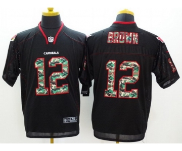 Nike Arizona Cardinals #12 John Brown Black With Camo Elite Jersey