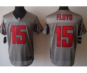 Nike Arizona Cardinals #15 Michael Floyd Gray Shadow Elite Jersey