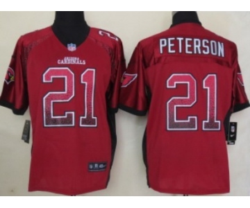 Nike Arizona Cardinals #21 Patrick Peterson Drift Fashion Red Elite Jersey