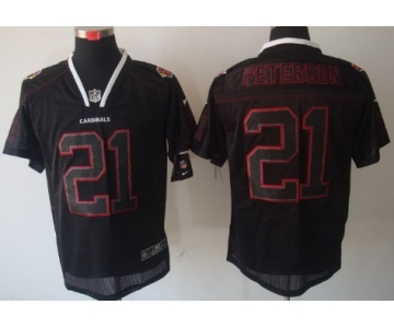 Nike Arizona Cardinals #21 Patrick Peterson Lights Out Black Elite Jersey