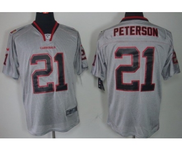 Nike Arizona Cardinals #21 Patrick Peterson Lights Out Gray Elite Jersey