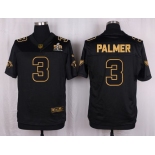 Nike Cardinals #3 Carson Palmer Pro Line Black Gold Collection Men's Stitched NFL Elite Jersey