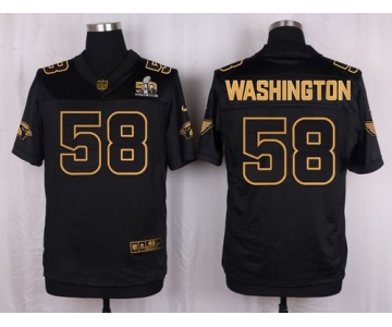 Nike Cardinals #58 Daryl Washington Pro Line Black Gold Collection Men's Stitched NFL Elite Jersey