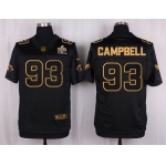 Nike Cardinals #93 Calais Campbell Pro Line Black Gold Collection Men's Stitched NFL Elite Jersey