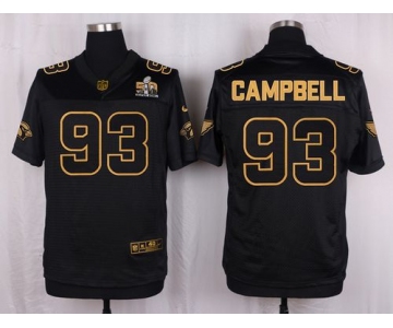 Nike Cardinals #93 Calais Campbell Pro Line Black Gold Collection Men's Stitched NFL Elite Jersey