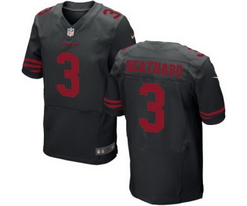 Men's 2017 NFL Draft San Francisco 49ers #3 C. J. Beathard Black Alternate Stitched NFL Nike Elite Jersey