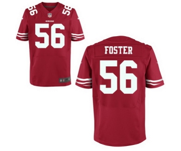 Men's 2017 NFL Draft San Francisco 49ers #56 Reuben Foster Scarlet Red Team Color Stitched NFL Nike Elite Jersey