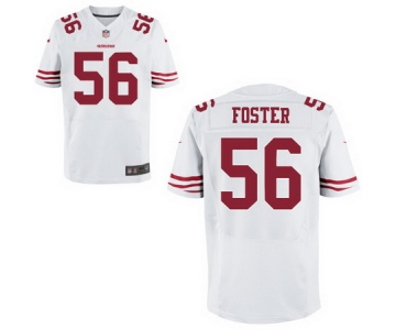 Men's 2017 NFL Draft San Francisco 49ers #56 Reuben Foster White Road Stitched NFL Nike Elite Jersey