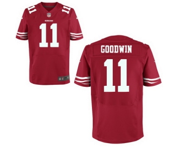 Men's San Francisco 49ers #11 Marquise Goodwin Scarlet Red Team Color Stitched NFL Nike Elite Jersey