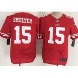 Men's San Francisco 49ers #15 DeAndre Smelter Nike Red Elite Jersey