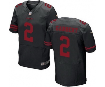 Men's San Francisco 49ers #2 Blaine Gabbert Black Alternate 2015 NFL Nike Elite Jersey