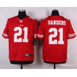 Men's San Francisco 49ers #21 Deion Sanders Scarlet Red Retired Player NFL Nike Elite Jersey