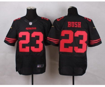 Men's San Francisco 49ers #23 Reggie Bush 2015 Nike Black Elite Jersey