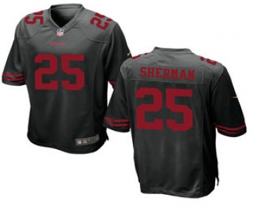 Men's San Francisco 49ers #25 Richard Sherman Black Alternate Stitched NFL Nike Elite Jersey