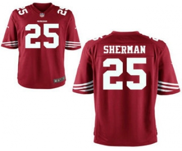 Men's San Francisco 49ers #25 Richard Sherman Elite Red Jersey