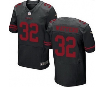 Men's San Francisco 49ers #32 Ricky Watters Black Retired Player 2015 NFL Nike Elite Jersey