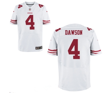 Men's San Francisco 49ers #4 Phil Dawson Red Team Color Stitched NFL Nike Elite Jersey