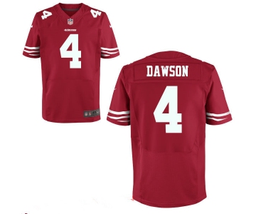 Men's San Francisco 49ers #4 Phil Dawson White Road Stitched NFL Nike Elite Jersey