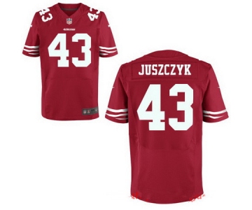 Men's San Francisco 49ers #43 Kyle Juszczyk Scarlet Red Team Color Stitched NFL Nike Elite Jersey