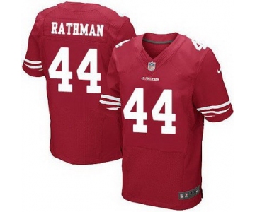 Men's San Francisco 49ers #44 Tom Rathman Scarlet Red Retired Player NFL Nike Elite Jersey