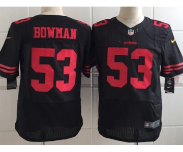 Men's San Francisco 49ers #53 NaVorro Bowman 2015 Nike Black Elite Jersey