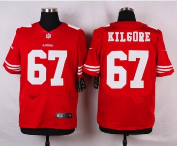 Men's San Francisco 49ers #67 Daniel Kilgore Scarlet Red Team Color NFL Nike Elite Jersey