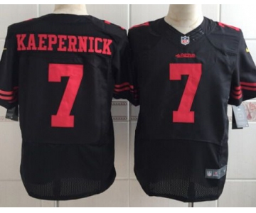 Men's San Francisco 49ers #7 Colin Kaepernick 2015 Nike Black Elite Jersey